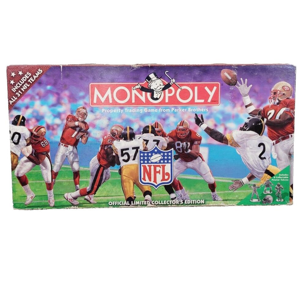 Monopoly NFL‎ Official Limited Collector's Edition Game All AFC NFC Teams 1998